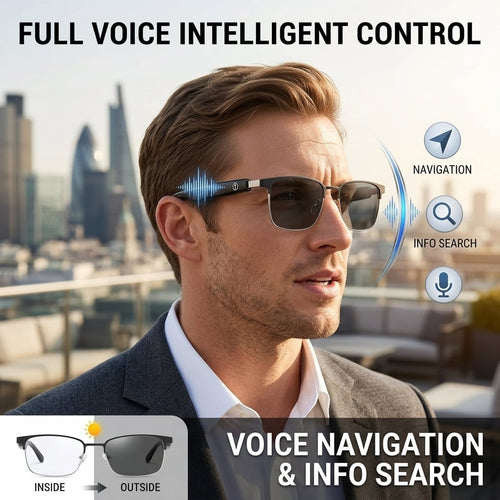 👀 All-weather mobile AI eye assistant, real-time synchronous translation in milliseconds, cross-border barrier-free communication, hands-free calls, music playback, message voice notifications, first-person high-definition shooting