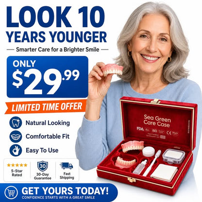 70% off! ⏰Pryxo™ Complete Dentures -- Free shipping