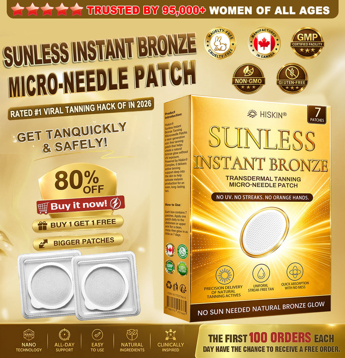 Sunless Instant Bronze Micro-Needle Patch