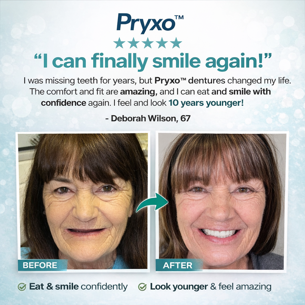 70% off! ⏰Pryxo™ Complete Dentures -- Free shipping