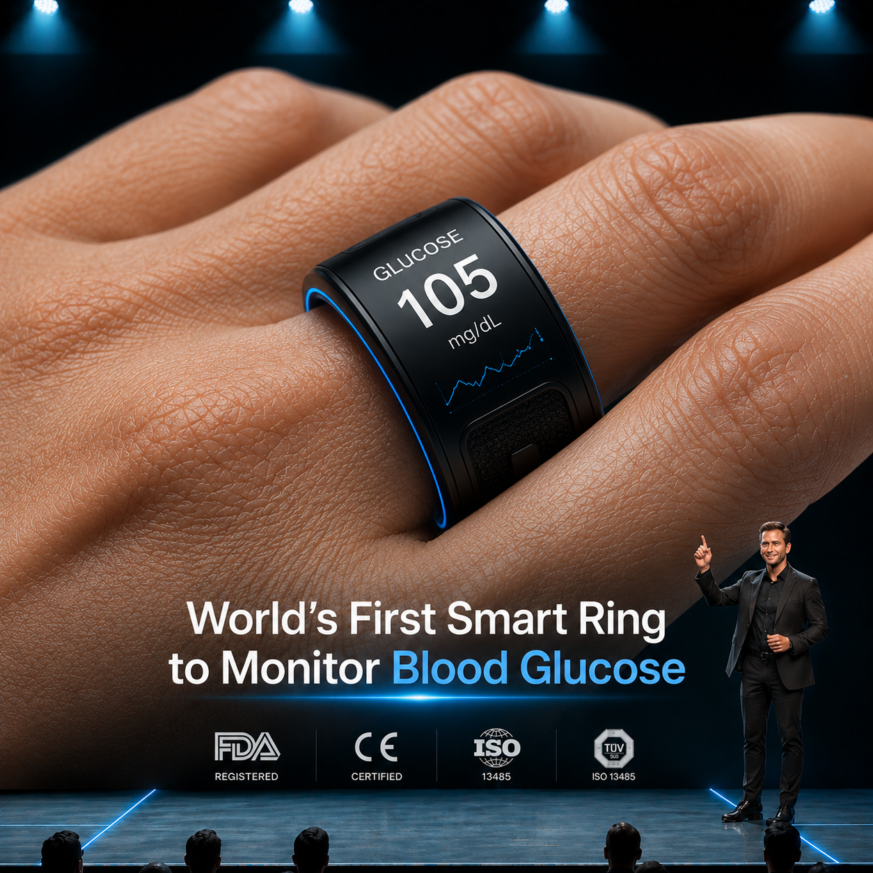 🎉 83% OFF Launch Offer🔥AuraNova™ G1 Non-Invasive Smart Ring（Mayo Clinic Recommended）